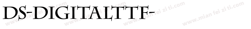 DS-DigitalTTF字体转换