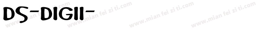 DS-DIGII字体转换