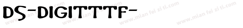 DS-DIGITTTF字体转换