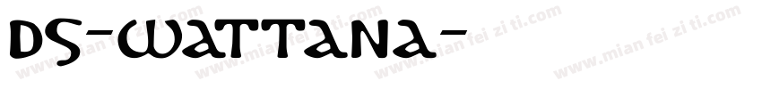 DS-Wattana字体转换