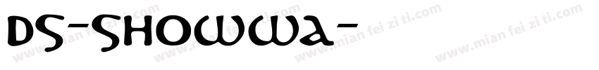 DS-showwa字体转换