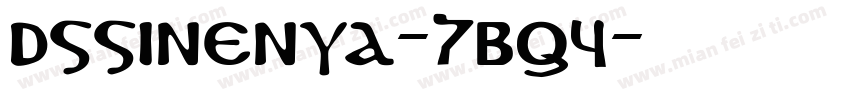 DsSinenya-7Bq4字体转换
