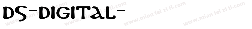 ds-digital字体转换