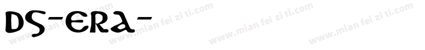 ds-era字体转换