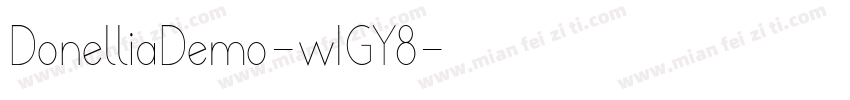 DonelliaDemo-w1GY8字体转换