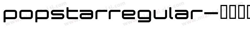 popstarregular字体转换