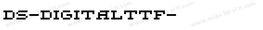 DS-DigitalTTF字体转换