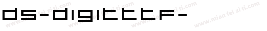 DS-DIGITTTF字体转换