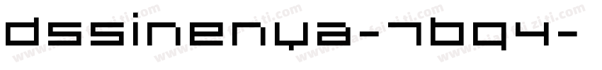 DsSinenya-7Bq4字体转换