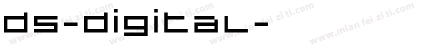 ds-digital字体转换
