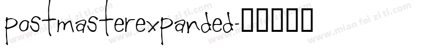postmasterexpanded字体转换