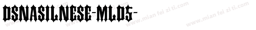 DsNasilnese-mLD5字体转换