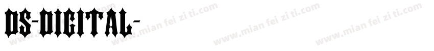 ds-digital字体转换