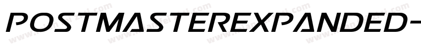 postmasterexpanded字体转换