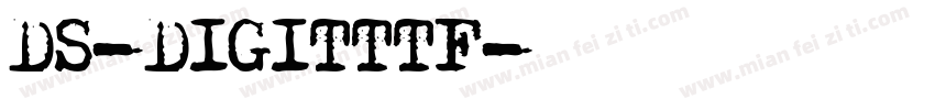 DS-DIGITTTF字体转换
