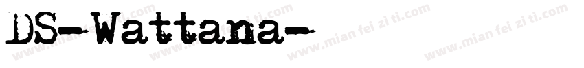 DS-Wattana字体转换
