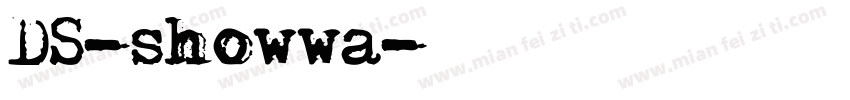 DS-showwa字体转换