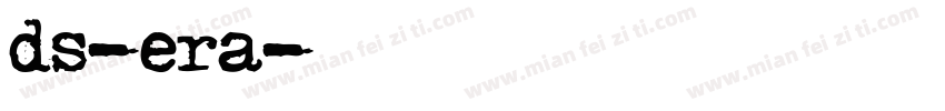 ds-era字体转换