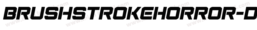 BrushstrokeHorror-dEnX字体转换