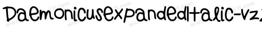 DaemonicusexpandedItalic-vz2D字体转换