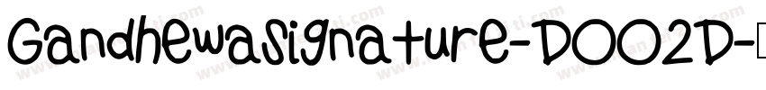 GandhewaSignature-DOO2D字体转换