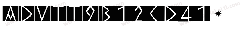 AdvTT9b12cd41字体转换