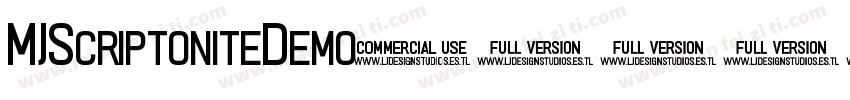 MJScriptoniteDemo字体转换