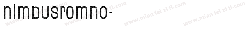 nimbusromno字体转换