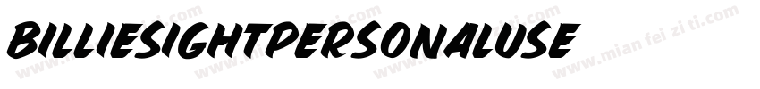 BillieSightPersonalUse字体转换