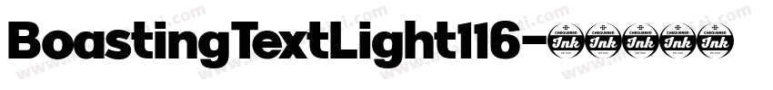 BoastingTextLight116字体转换