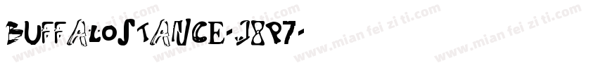 Buffalostance-J8p7字体转换