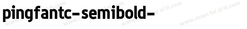 pingfantc-semibold字体转换