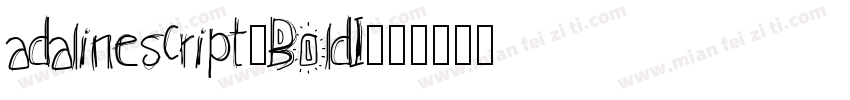adalinescript-BoldI字体转换