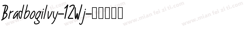 Bradbogilvy-12Wj字体转换