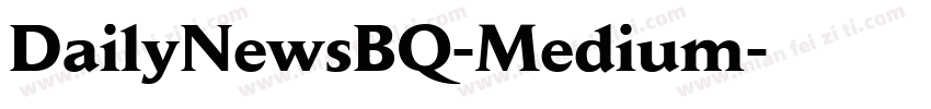 DailyNewsBQ-Medium字体转换