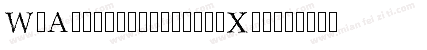 WoAivanweiveishouXie字体转换