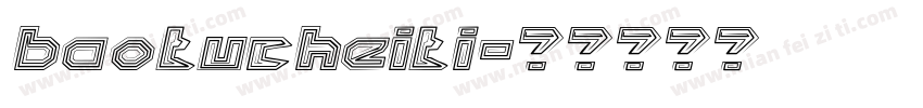 baotucheiti字体转换
