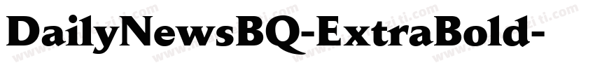 DailyNewsBQ-ExtraBold字体转换