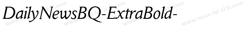 DailyNewsBQ-ExtraBold字体转换