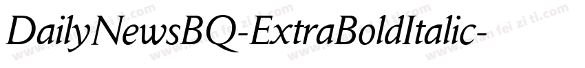 DailyNewsBQ-ExtraBoldItalic字体转换
