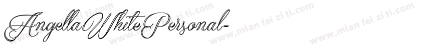 AngellaWhitePersonal字体转换