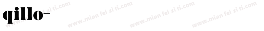 qillo字体转换