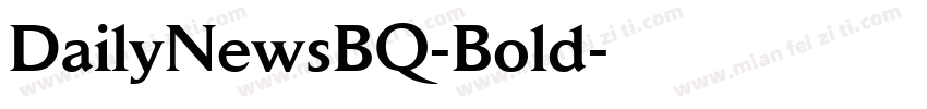 DailyNewsBQ-Bold字体转换
