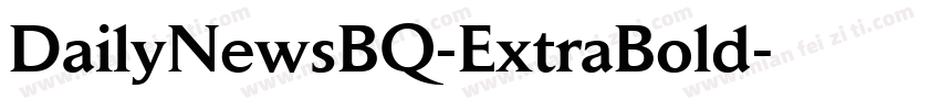 DailyNewsBQ-ExtraBold字体转换
