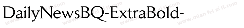 DailyNewsBQ-ExtraBold字体转换