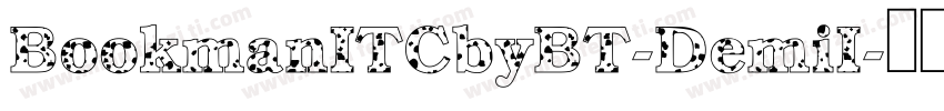 BookmanITCbyBT-DemiI字体转换