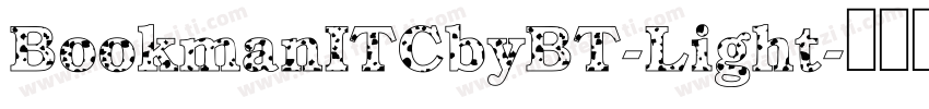 BookmanITCbyBT-Light字体转换