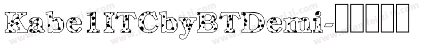 Kabe1ITCbyBTDemi字体转换