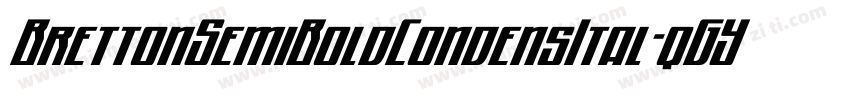 BrettonSemiBoldCondensItal-qGYq字体转换