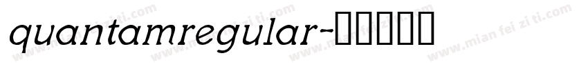 quantamregular字体转换